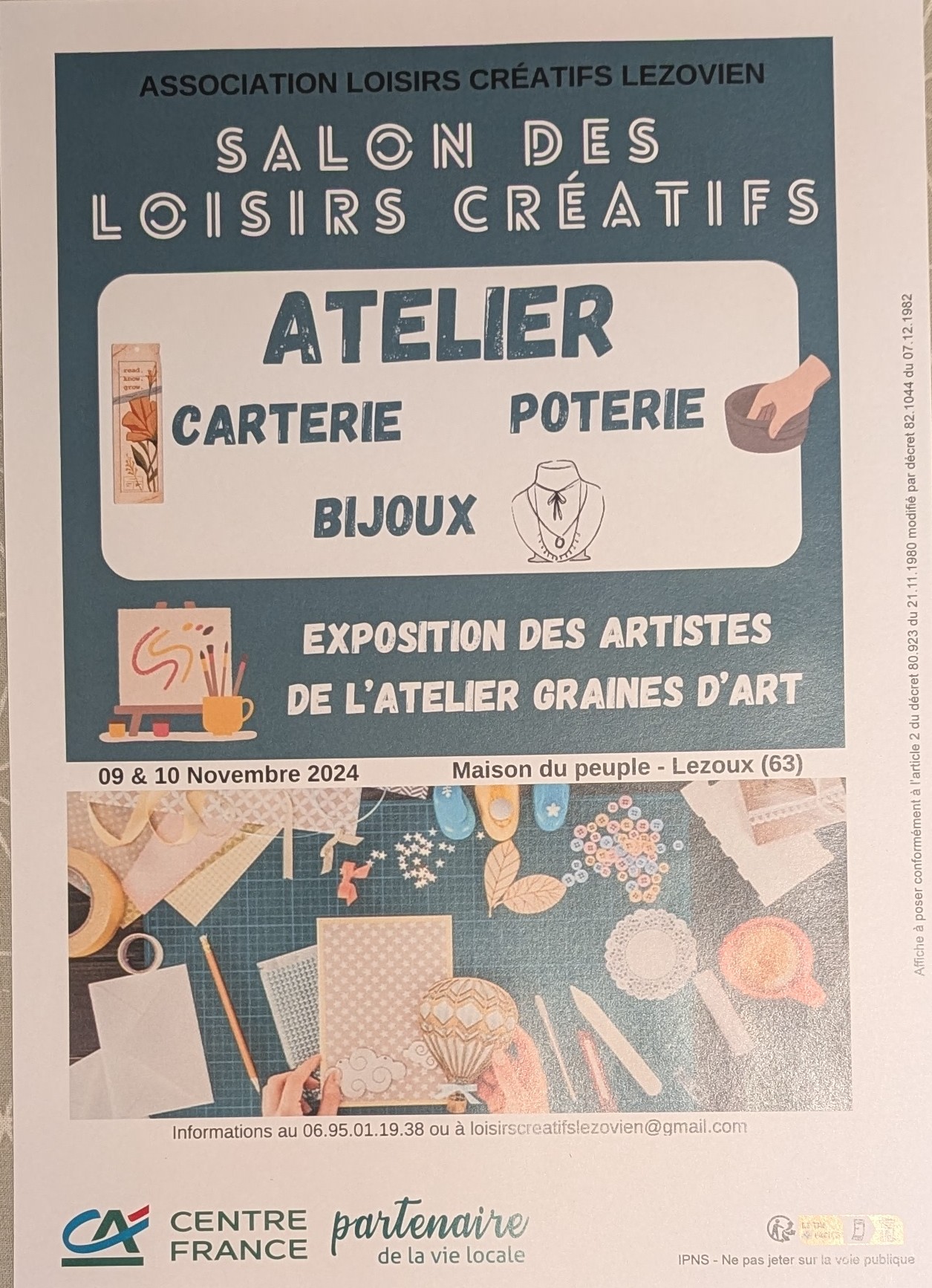 Salon des Loisirs Créatifs à Lezoux