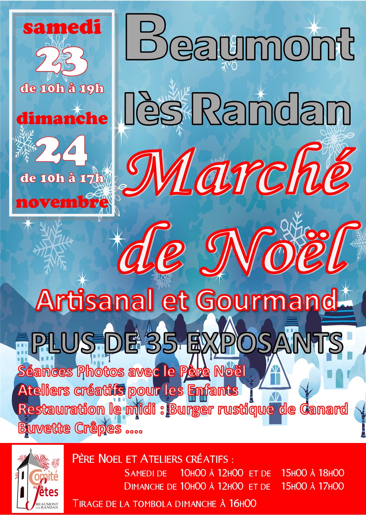 Marché de Noël de Bedaumont les Randan 2024