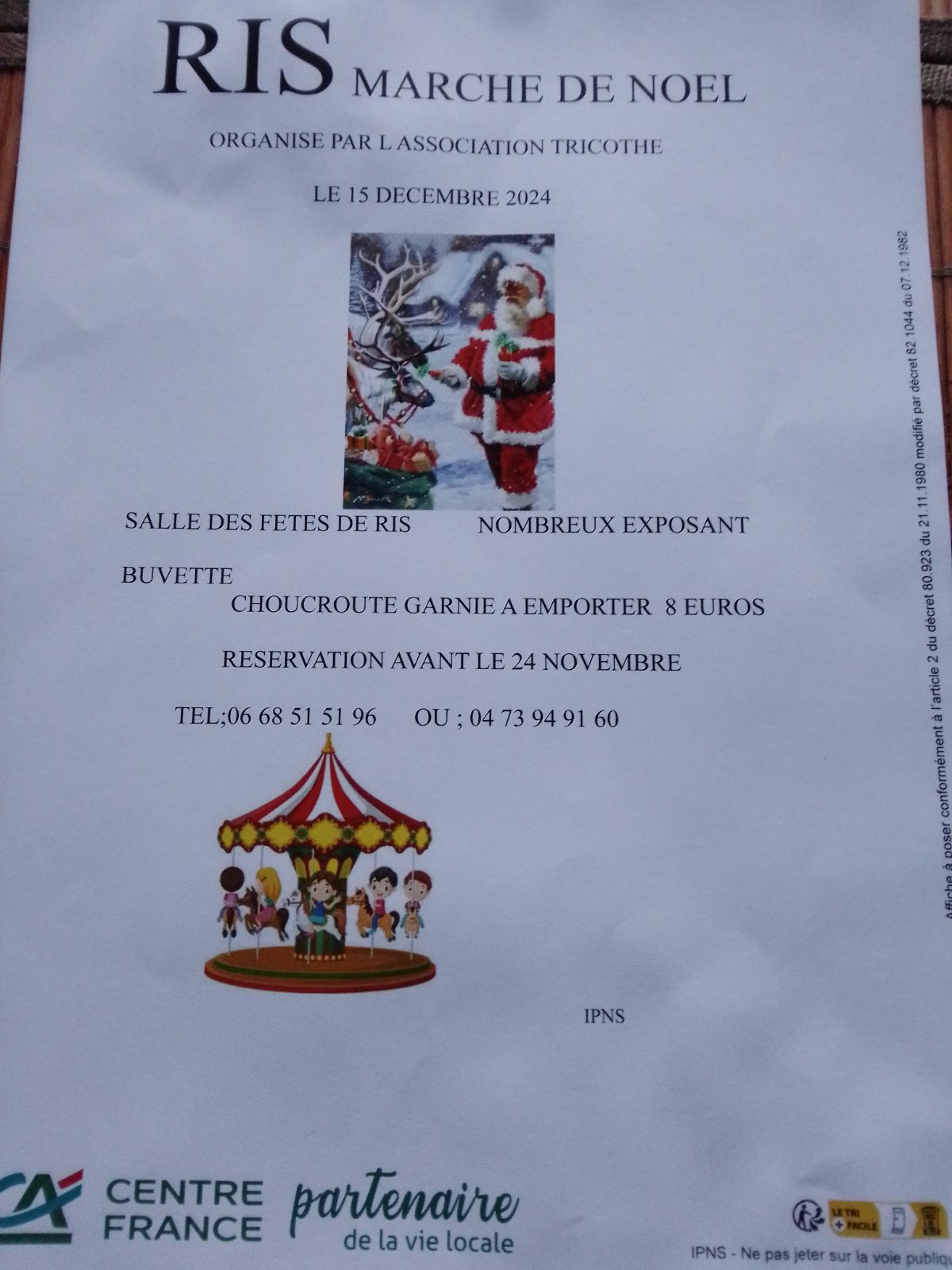 MARCHE DE NOEL A RIS