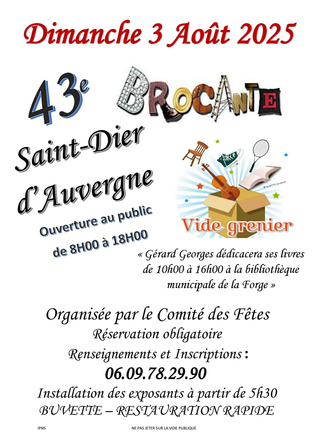 Brocante de St Dier d'Auvergne